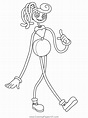 Mommy Long Legs Standing Poppy Playtime Coloring Page for Kids - Free ...