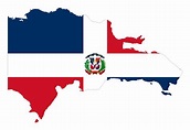 Large flag map of Dominican Republic | Dominican Republic | North ...