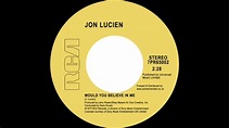 Jon Lucien - Would You Believe In Me - YouTube