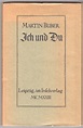 Ich und du. by BUBER, Martin.: (1923) | Antiquariat Burgverlag