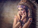 Native American Headdress Girls Wallpapers - Wallpaper Cave