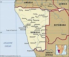 Map of Namibia and geographical facts - World atlas