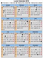 Calendar Lunar 2012