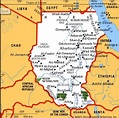 Cartina geografica mappa Ciad