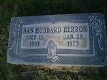 Nan Elizabeth Hagan Herron (1910-1975) - monumento Find a Grave