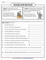 goods and services worksheets | Worksheets Goods And Services Further ...