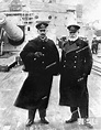 The last German emperor, Wilhelm II (l), together with admiral Henning ...