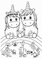 🥇 🥇 Dibujo de unicornio kawaii para imprimir y colorear【2024】