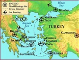La Grecia antigua Troya mapa - Mapa de la antigua Grecia y Troya (el ...