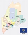 Maine Counties Map | Mappr