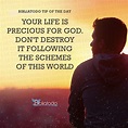 Your life is precious for God - CHRISTIAN PICTURES