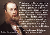 Carta de Maximiliano de Habsburgo a Benito Juárez...