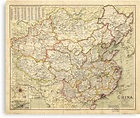 "Map of China (circa 1900)" Canvas Print by allhistory | Redbubble