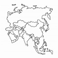Lista 91+ Foto Mapa De Asia Blanco Y Negro Actualizar