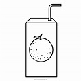 Orange Juice Coloring Page - Ultra Coloring Pages