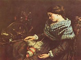 The Sleeping Embroiderer, 1853 - Gustave Courbet - WikiArt.org