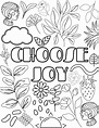 choose joy coloring pages printable Bunky childrens - Radar Tribun