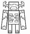 Minecraft Warden coloring page – Coloring pages