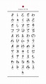 Japanese Alphabet Letters