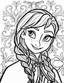 Coloriage princesse anna d arendelle de reine des neiges 2 - JeColorie.com