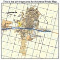 Aerial Photography Map of Hanford, CA California