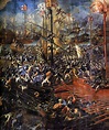 Battle of Lepanto, 1571 Naval History, Art History, Military Art ...