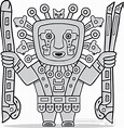 History Gray and White Clipart - inca-civilization-viracocha-god-of-the ...