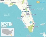 Map of Destin, Florida - Live Beaches