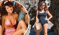 Tiffani Thiessen from Saved By The Bell in a swimsuit | Daily Mail Online
