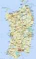Detailed Map Sardinia • Mapsof.net