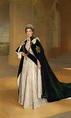 HRH Queen Elizabeth II Wearing the Robes of the Order of the Thistle ...