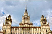Main building of Moscow State University. Russia | Moscow university ...