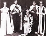 Three Mountbatten Ladies in a group photo after the Coronation of Queen ...