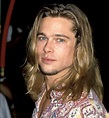 Young Brad Pitt with long hair long Hairstyles | Brad pitt haircut ...