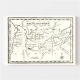 Vintage Map of the Southwest Territory 1795 by Ted's Vintage Art