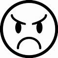 Angry Emoticon Face Vector SVG Icon - SVG Repo