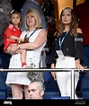 Gareth Bales mum Debbie Bale (left) with his daughter Alba Violet and ...