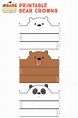 We Bear Bears Printable Bear Crowns | We bare bears, Bare bears, We ...