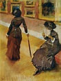 Edgar Degas : Marie Cassatt au Louvre