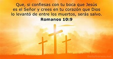 Romanos 10:9 - Versículo de la Biblia - DailyVerses.net