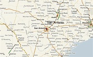 Mapa De San Antonio Texas Y Sus Alrededores