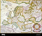 MAP OF EUROPE, 1623. /nFrom the Mercator-Hondius Atlas Stock Photo - Alamy