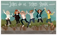 Sisters do as sisters should. – Lili Ribeira – Illustration and Design