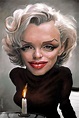 Caricatura de Marilyn Monroe | Celebrity caricatures, Caricature ...