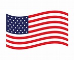bandera de estados unidos ondeando 3687457 Vector en Vecteezy