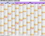 Calendar 2019-2020 Excel