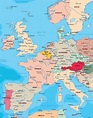 Europa Ocidental | Mapa de europa, Mapas del mundo, Lugares para viajar