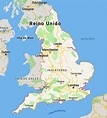 Mapa Politico De Inglaterra Com Regioes E Seus Capitais Ilustracao Do ...