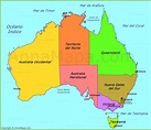 Mapa Politico De Australia | Mapa