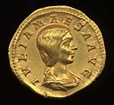 Obverse image of a coin of Julia Maesa